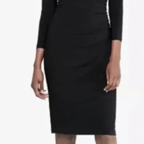 NWT Lauren Ralph Lauren women's black surprise sheath dress Size 10P - Picture 10 of 10